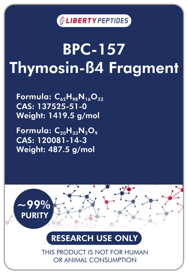 BPC-157, Thymosin-ß4 Fragment (500mcg/2.5mg x 60 Encapsulated Units)