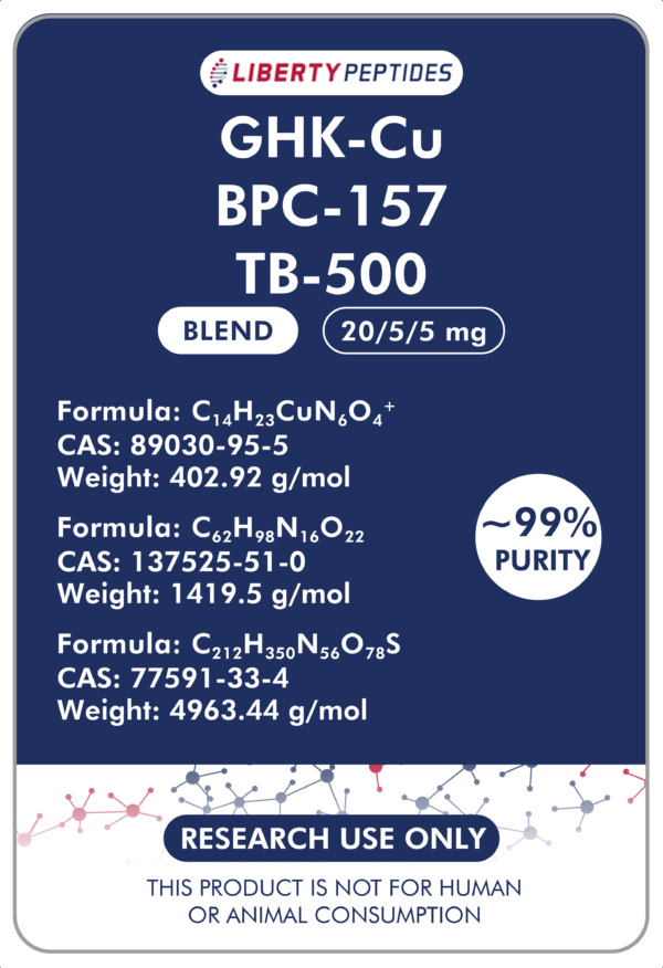 GHK-Cu/BPC-157/TB-500 (20/5/5mg)
