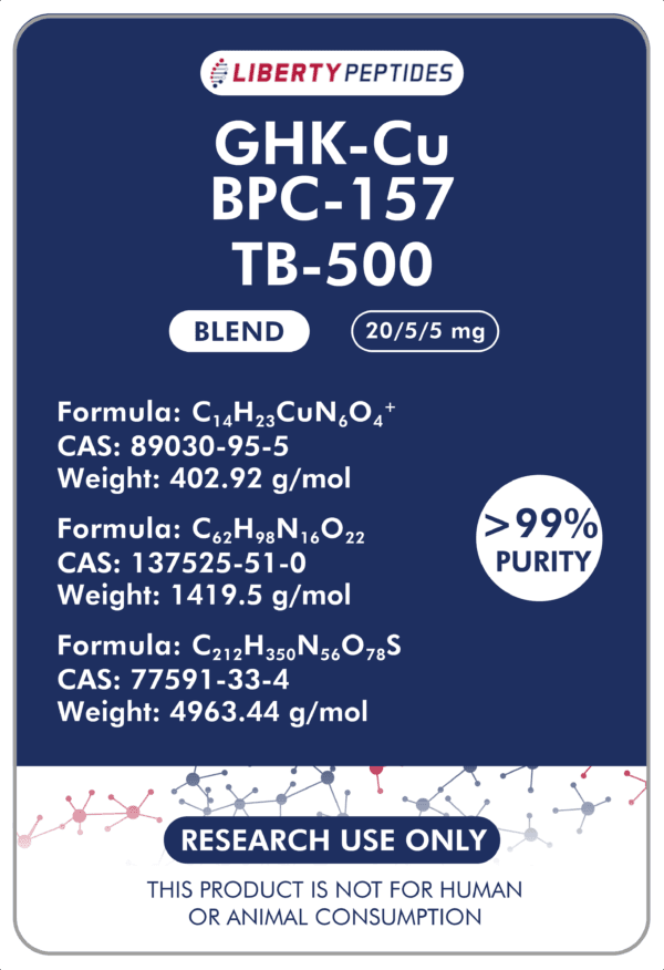 GHK-Cu/BPC-157/TB-500 (20/5/5mg)