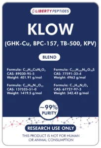 GHK-Cu, KPV, BPC-157, TB-500 (KLOW Blend)