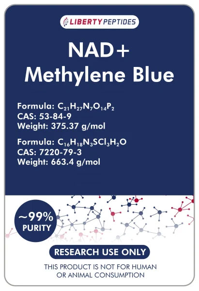 NAD+, Methylene Blue (500mg/10mg x 60 Encapsulated Units)